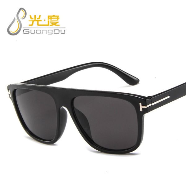 

fashion sunglasses fashion sunglasses big frame trend t-type meter nail men's fashion glasses dazzling personality sunglasses, Black