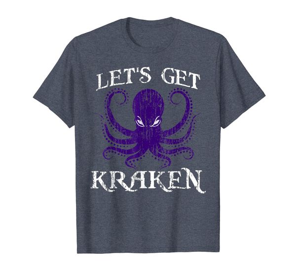 

funny kraken shirt - let's get kraken t-shirt, White;black