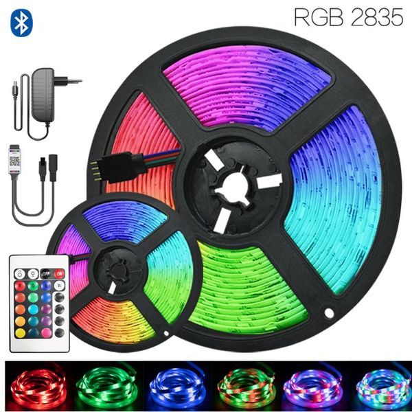 

kitchen room iuces bluetooth smart 32.8 ft (10m) rgb 2835 eu plug 12v waterproof flexible lamp diy decoration tape ribbon diode led strips