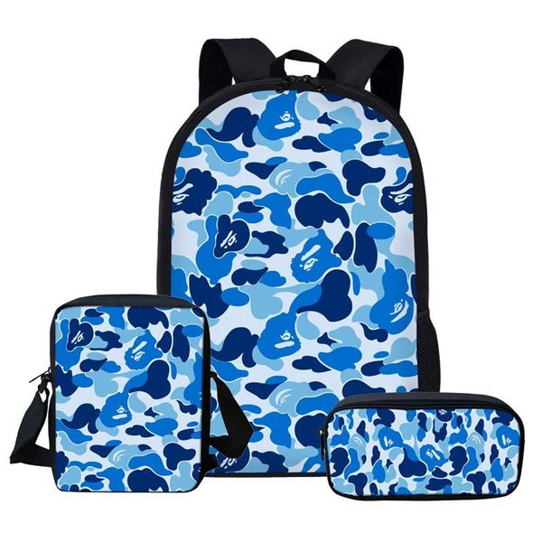 

customzied camo children school bags for teenagers boys girls big capacity backpack satchel kids book bag mochila