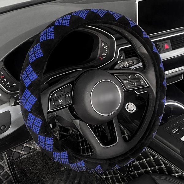 

steering wheel covers crystal bling car universal glitter rhinestone cover women accessories size 15 inch
