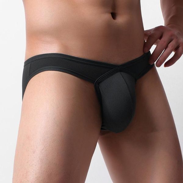 

underpants pouch briefs underwear breathable, Black;white