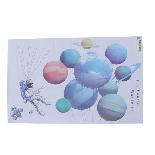 

wall stickers creative sticker astronaut planets art decor decal