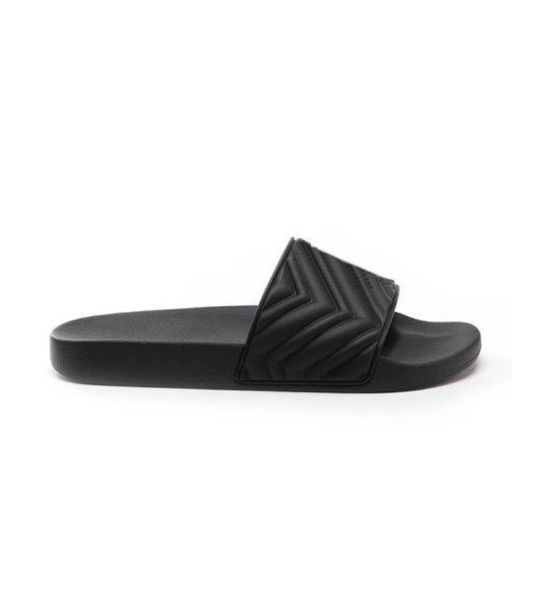 

cruise mens womens black matelasse rubber slide sandals flat beach slippers molded rubber footbed 60% off store online