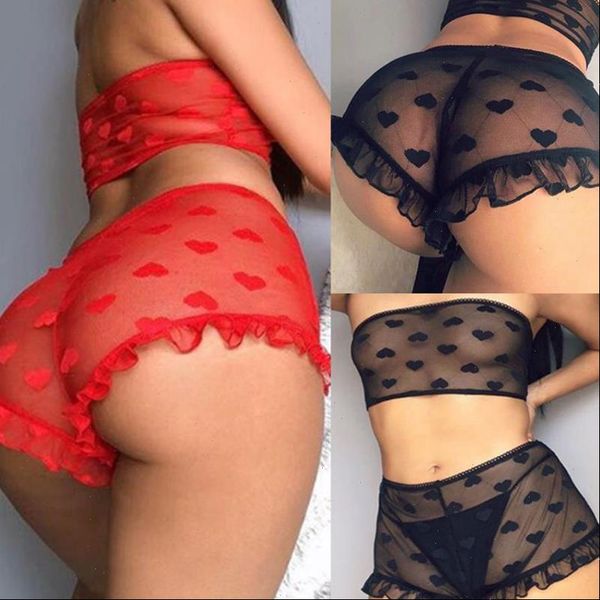 

womens shorts lace babydoll string set mesh pajamas high waist bra panties nightwear sleepwear for women solid, White;black