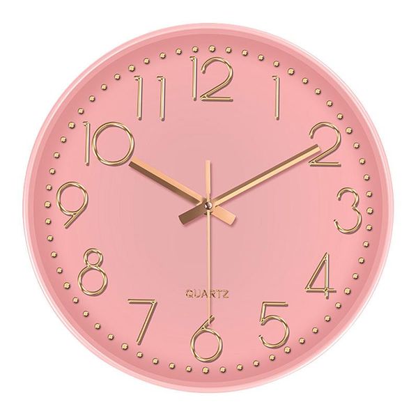 

-modern wall clock 10 inch silent non-ticking decorative battery operated quartz for living room home office clocks