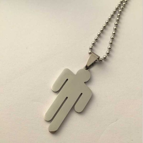 

stainless steel american music female singer sign necklace young guitar character shape necklaces boys girls jewelry pendant, Silver
