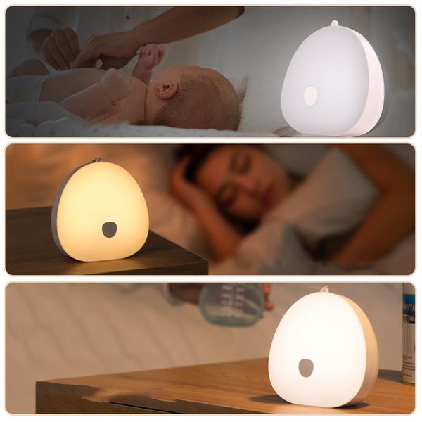 

night lights portable kids light 3 color changing mode led table lamp with dimmable function rechargeable bedside nursing