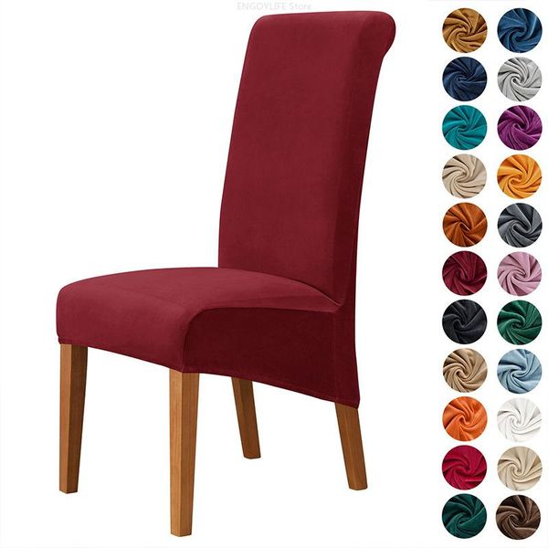 

chair covers big size long back spandex fabric decoration large cover for restaurant el party banquet seat case