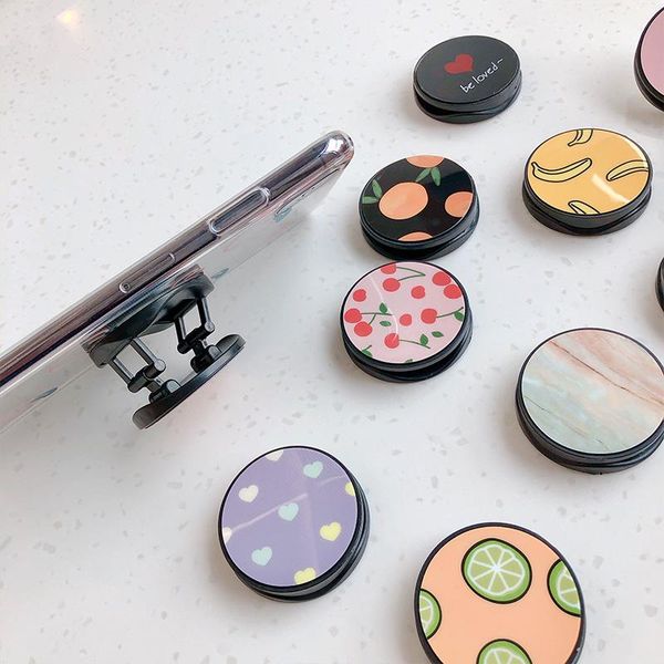 

cell phone mounts & holders 1uds luxury love, heart, folding star mobile bracket, smartphone and tablet universal ring frame