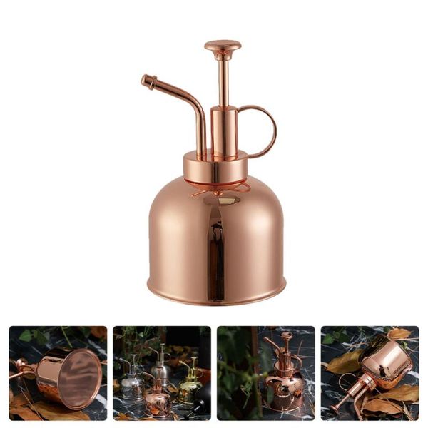 

watering equipments 1pc stainless steel can retro sprinkling hand press