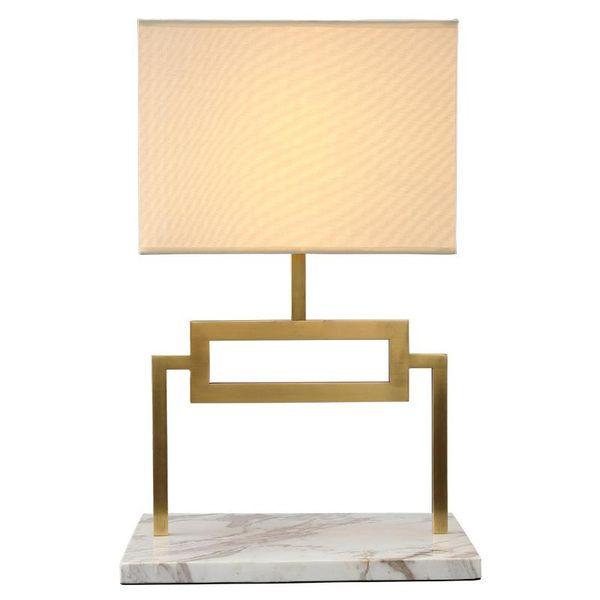 

table lamps modern minimalist bedroom bedside marble lamp living room dining warm copper cloth