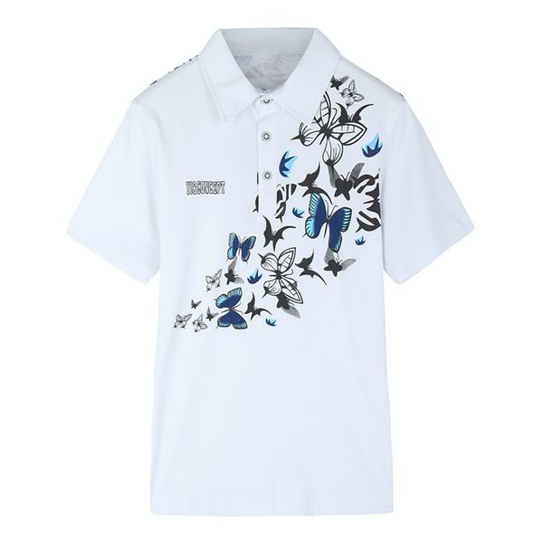

large yard m 6xl homme shirts butterfly designer formal shirts men summer clothes, White;black