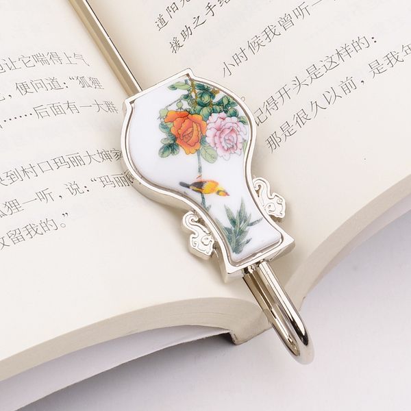 

souvenir blue and white porcelain pendant bookmark chinese style metal classic creative gift