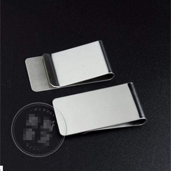 

stylish simplicity 304 stainless steel money clips bookmark 20*50*0.8mm, Black