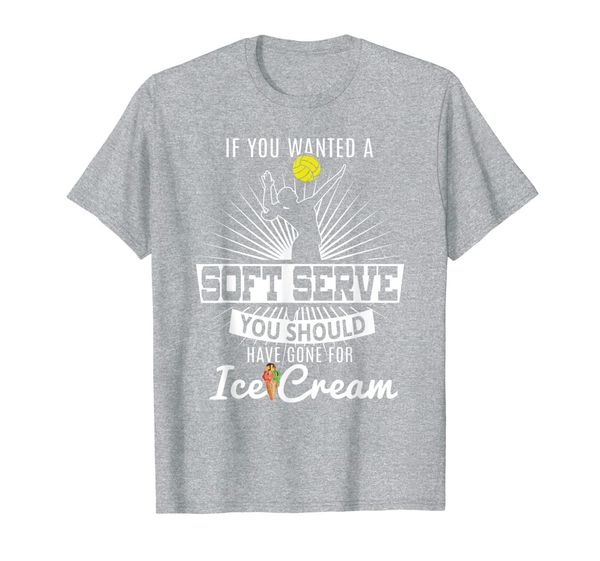 

if you wanted a soft serve volleyball player coach t shirt, White;black