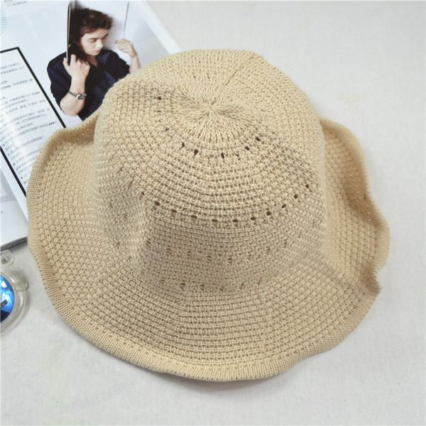

new pure cotton knitting hat for spring and summer, Black;white