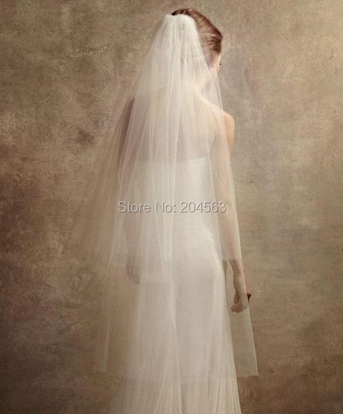 

bridal veils white or ivory wedding veil tulle for bride with comb hl2021, Black