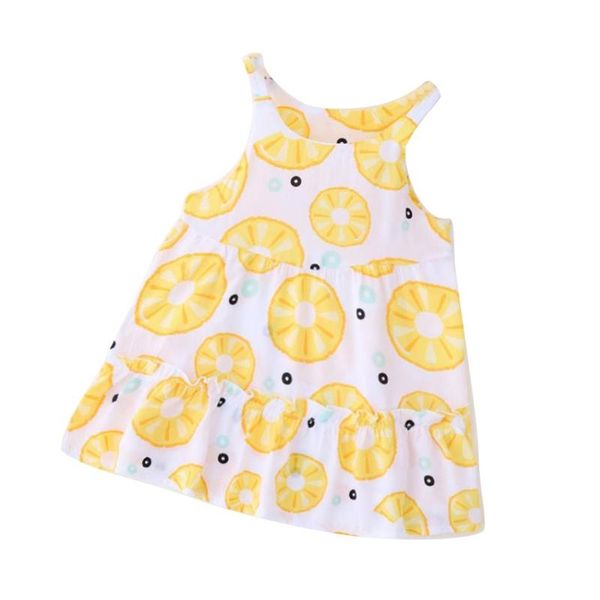 

girl's dresses n7me toddler baby girl cotton sling dress casual summer children princess sleeveless floral printed, Red;yellow
