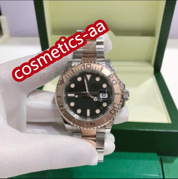 

2022 u1 factory classic with boxes watch paper sapphire 116621 40mm mechanical automatic brown dial rose gold stainless steel bracelet mens, Slivery;brown