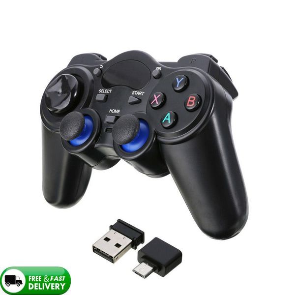 PS3 Android TV Kutusu PS2 PC Denetleyicileri için Kablosuz Gamepad 2.4G Oyun Denetleyicisi Joystick