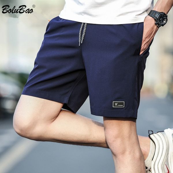 

bolubao fashion men shorts summer male solid color breathable shorts male casual comfortable shorts 210518, White;black