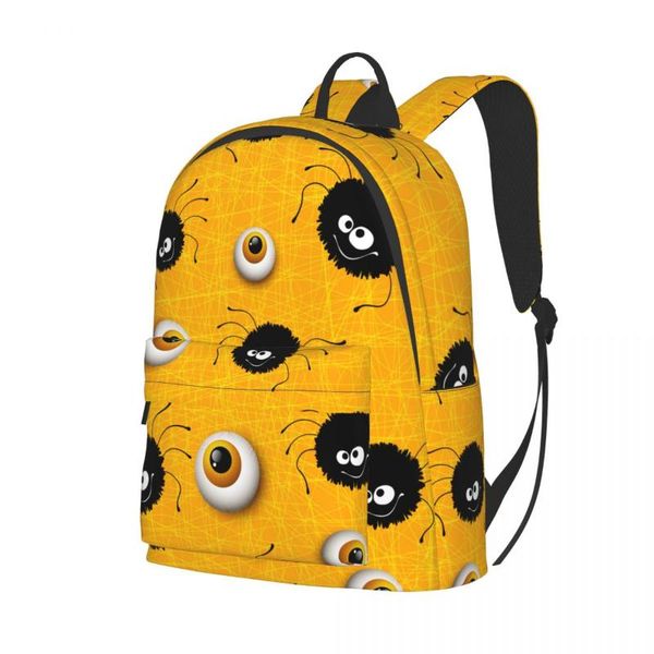 

backpack schoolbag for teenager girls boys halloween eyes bag student book pack