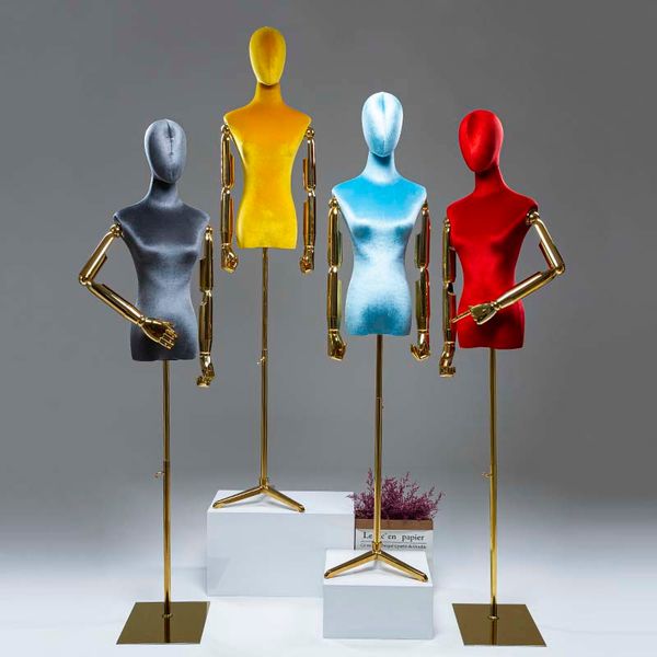 

golden hand fbaric mannequin golden base dressmaking model customized, Khaki