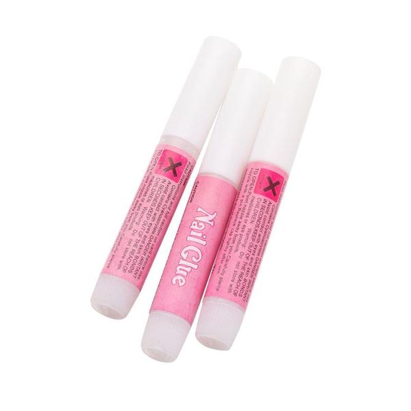 

nail gel each glue long-lasting super strong for acrylic nails tips false adhesive press-on, Red;pink
