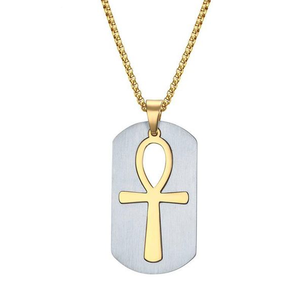

pendant necklaces 45mm stainless steel life the mark of egypt anka, Silver
