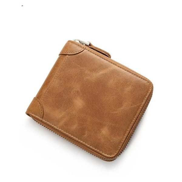

wallets 2021 genuine leather wallet men coin purse male mini small walet portomonee rfid portfolio vallet perse card holder, Red;black