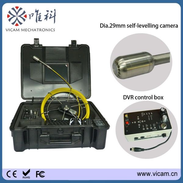 

vicam underwater 30m reel sewer chimeny borehole inspection camera with 29mm self-levelling head ip cameras