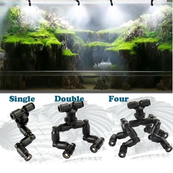 

watering equipments 360 adjustable reptiles fogger mist sprinkler rainforest tank aquarium aquatic pet cooling system spray nozzle