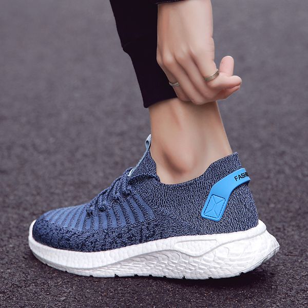 

wholsale big size 46 womens mens running shoes gray blue black white jogging sports trainers sneakers code: lx33-0810