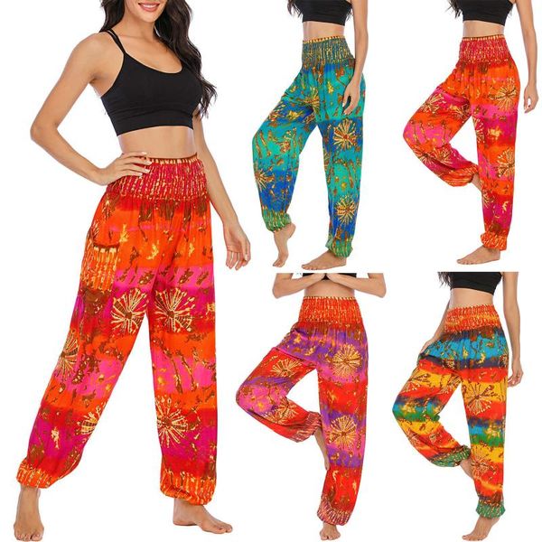 

yoga outfit 2021 men women thai harem trousers boho festival hippy smock high waist pants quality