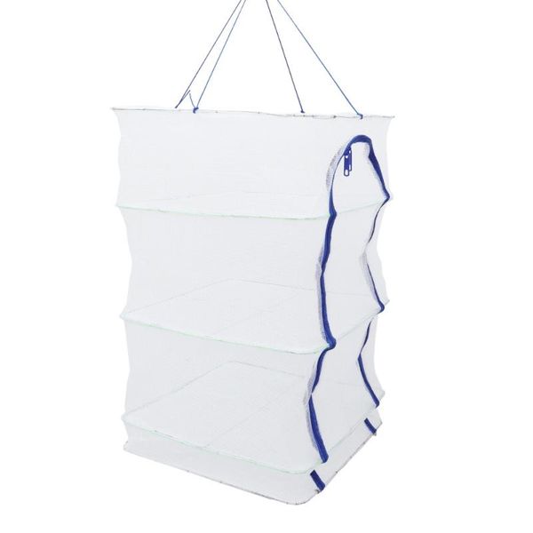 

fishing accessories 1pc folding net multi-layer drying basket dryer hanging cage