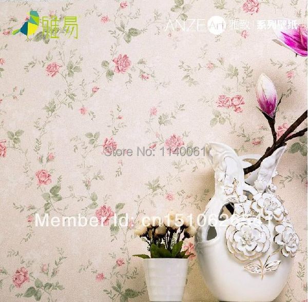 

wallpapers modern bedroom wallpaper pink european pastoral wall paper roll