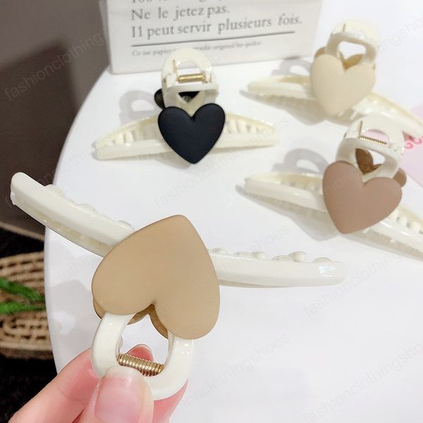 

fashion love simple cartoon large hairpin barrette for women girl child accessories headwear, Slivery;white