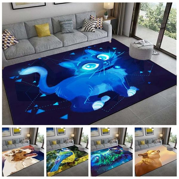 

carpets cartoon rug cat carpet animal for livingroom kitchen bathroom nonslip abstract art doormat illusion area large