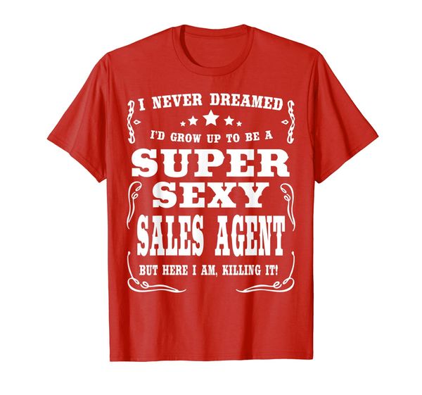 

super sales agent t-shirt, White;black
