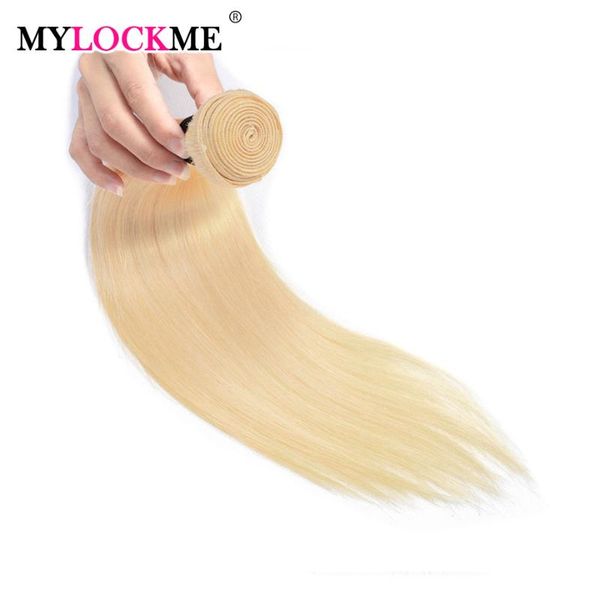 

human hair bulks mylockme brazilian 613 color straight bundles 100% for black women 613# 3 deals remy
