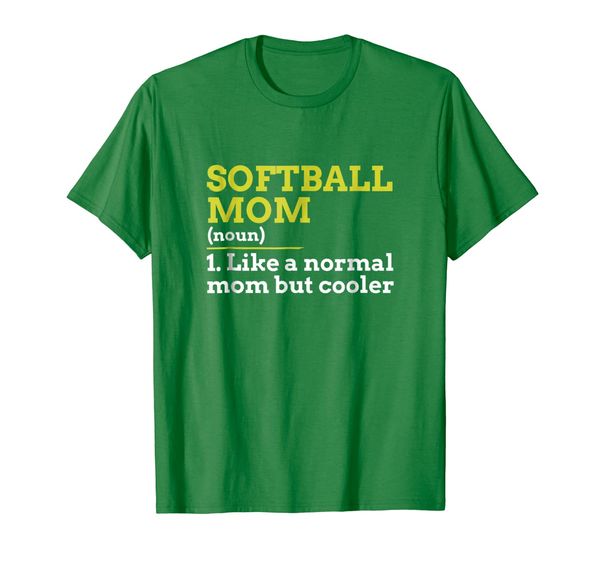 

softball mom like a normal mom but cooler gift t shirt, White;black