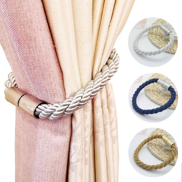 

other home decor magnetic buckle curtain tie rope magnet holder tieback punch curtains window decoration accessories