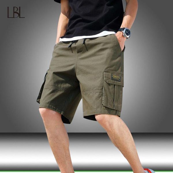 

men's shorts mens 2021 fashion summer casual man classic cotton breathable beach male jogger sport sweatpants, White;black