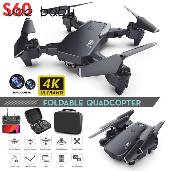 

rc drone 4k 1080p hd wide angle camera wifi fpv dual profesional remote control aircraft drones