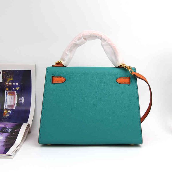 

designer bagsthe new 2021 color matching ladies net red same paragraph microfiber inner handbag hit color palm pattern fashion h styleluxury