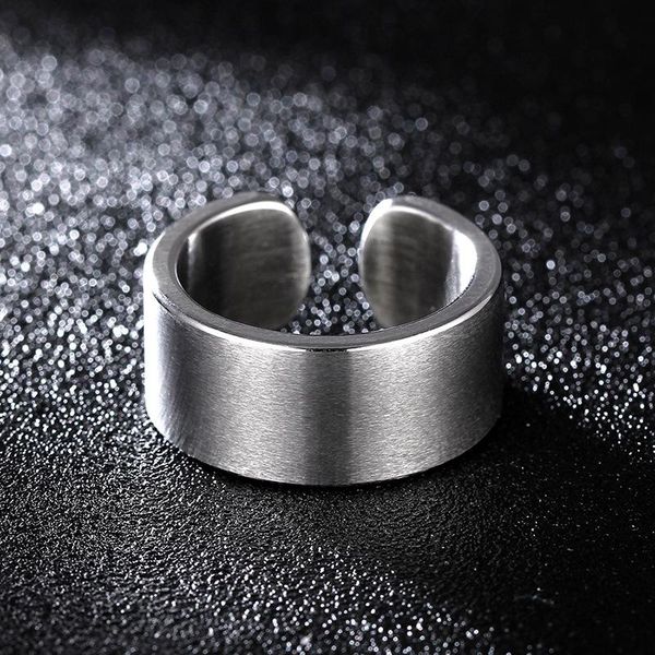 

wedding rings fashion 6mm/10mm stainless steel smooth for men women engagement ring simple punk silver plated accessories, Slivery;golden