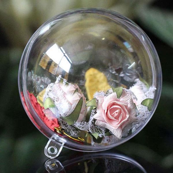 

gift wrap 10pcs clear fillable candy box christmas year bauble xmas tree ball ornament present decor