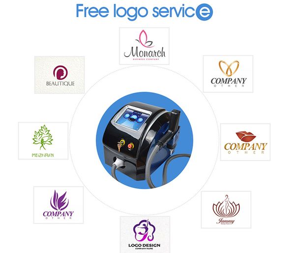 

nd yag laser pico professional portable tattoo removal machine, Black