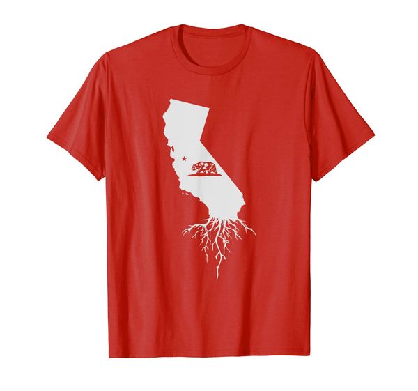 

california roots shirt state map gift t-shirt, White;black